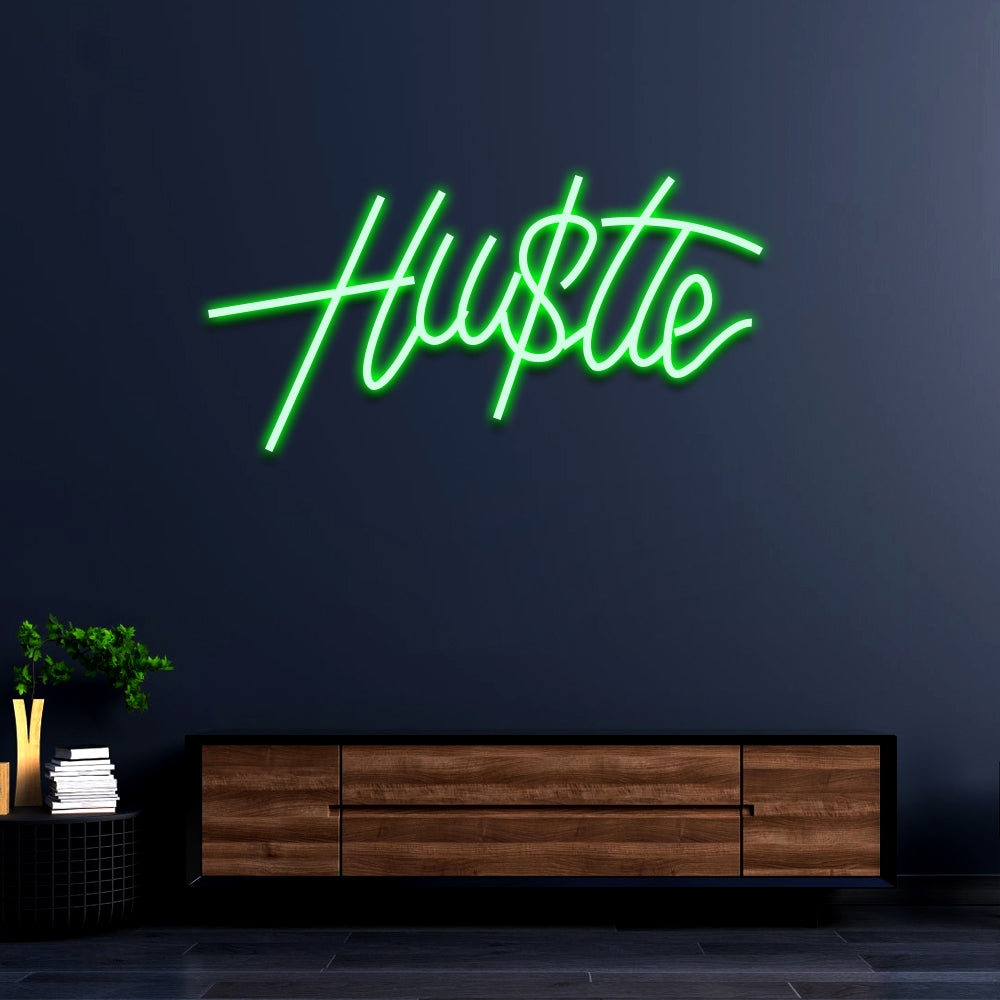 Hustle Led Sign Custom Hustle Neon Sign – AngCustom